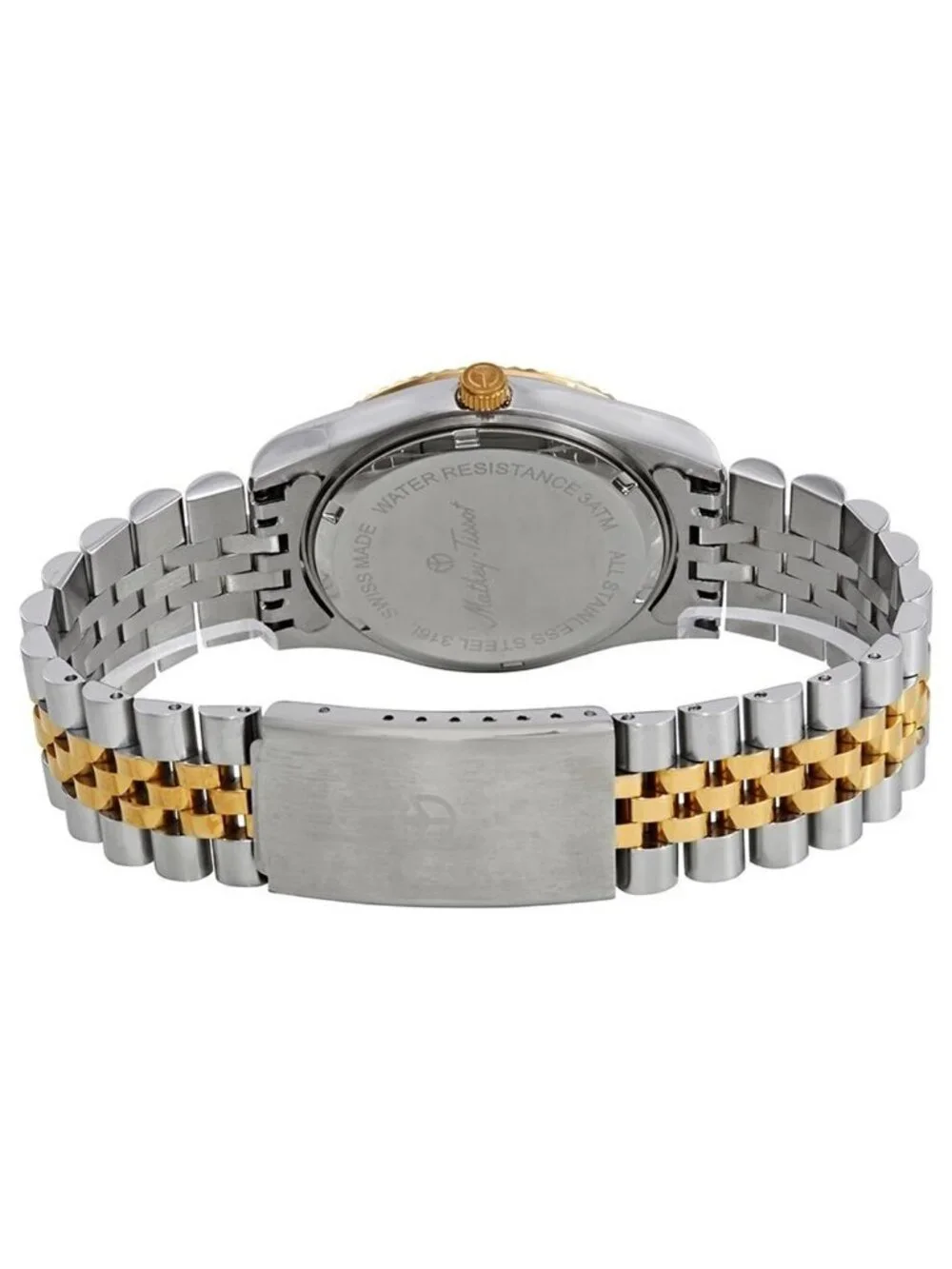 NWT Mathey-Tissot Rolly III Crystal Black Dial Men's Watch